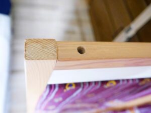 木枠のボルト穴